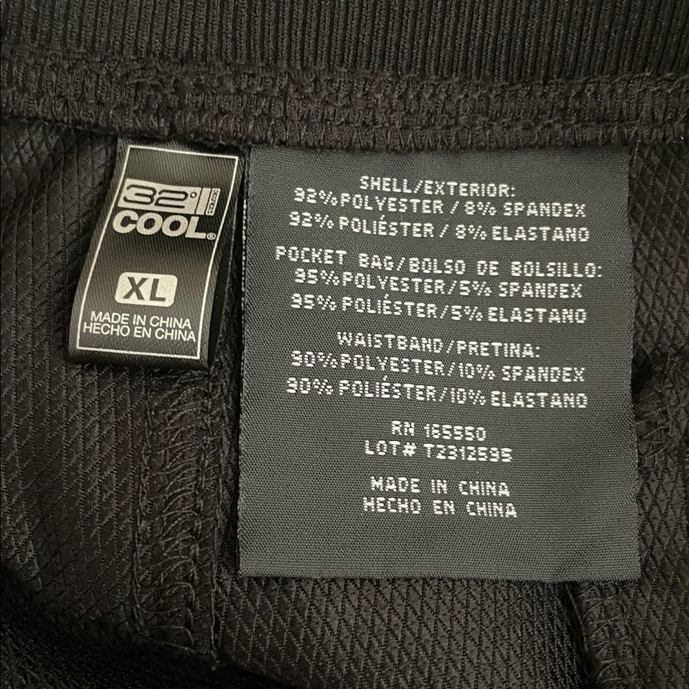 NWT 32 Degrees Cool Pull-On Comfort Pant - Black - Size XL 28.5" inseam - Picture 8 of 12